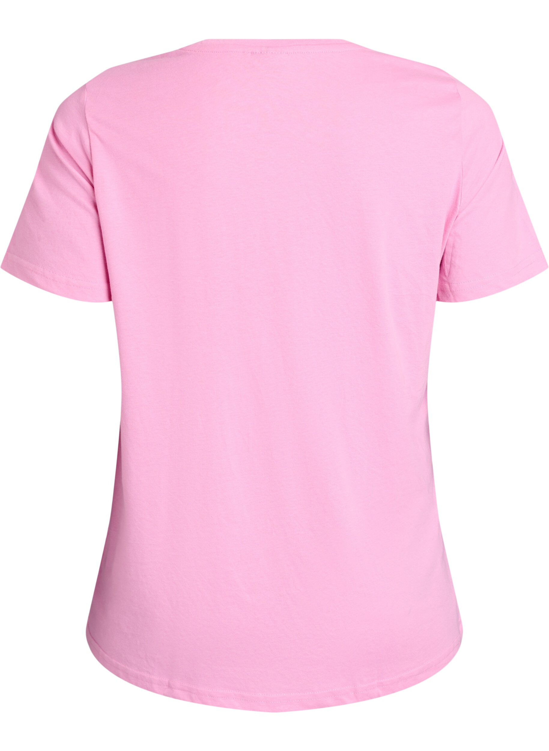 ZizziFLASH - T-Shirt mit Print, Pink, Packshot image number 1