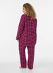 Kariertes Pyjamahemd aus Baumwolle mit langen &Auml;rmeln, Rot, Model image number 2