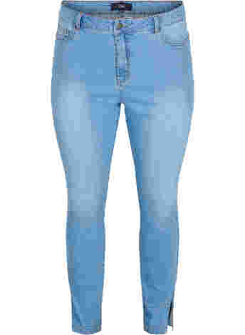 Amy Jeans mit hoher Taille und Schlitz