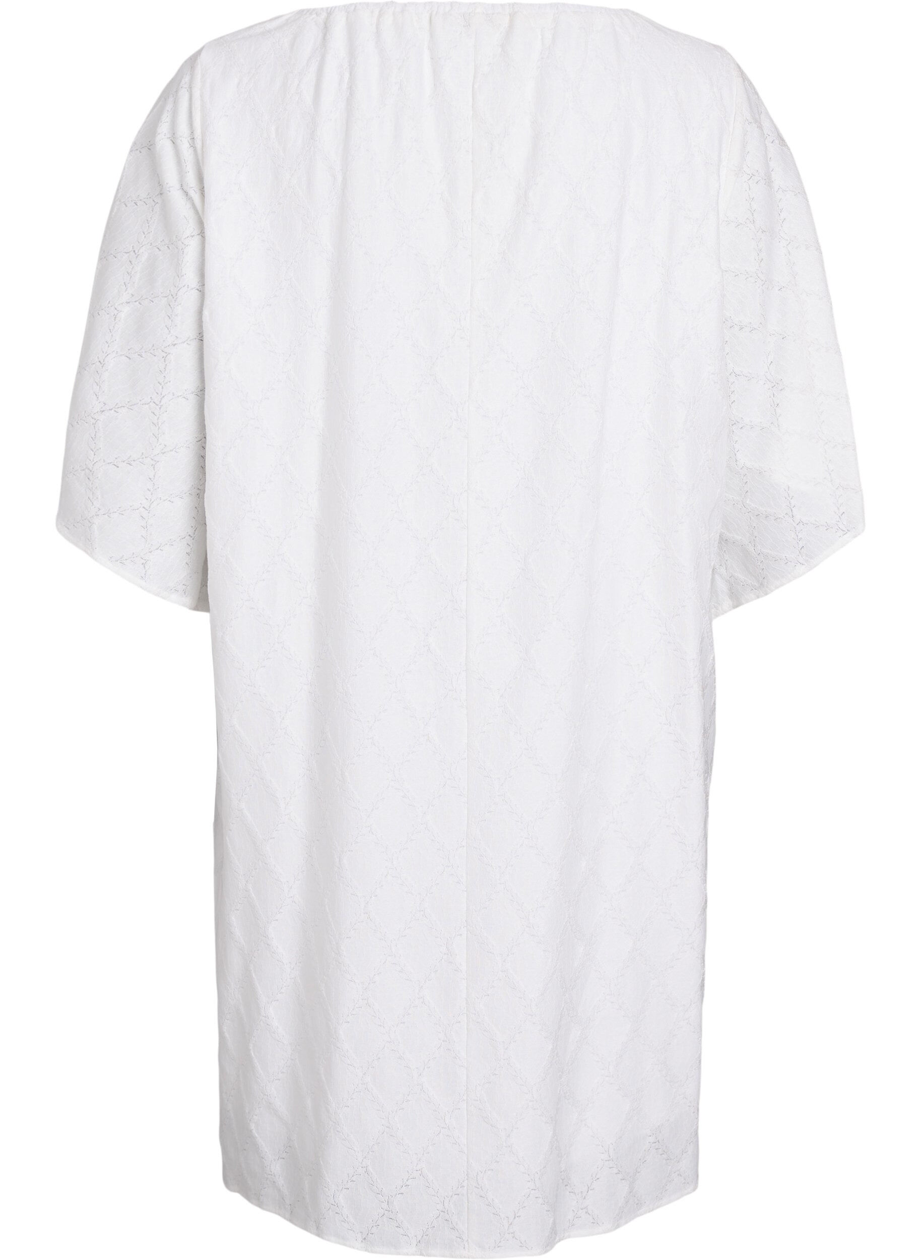 ZizziKnielanges Partykleid mit weiten &Auml;rmeln, Wei&szlig;, Packshot image number 1