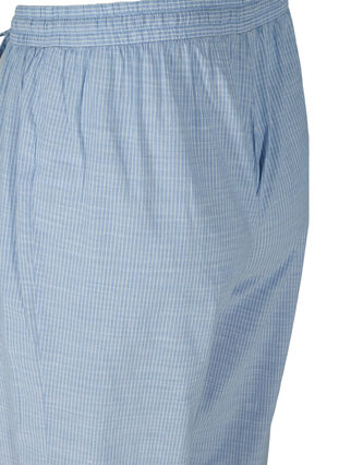 Lockere Schlafanzughose mit Streifen, White/Blue Stripe, Packshot image number 3