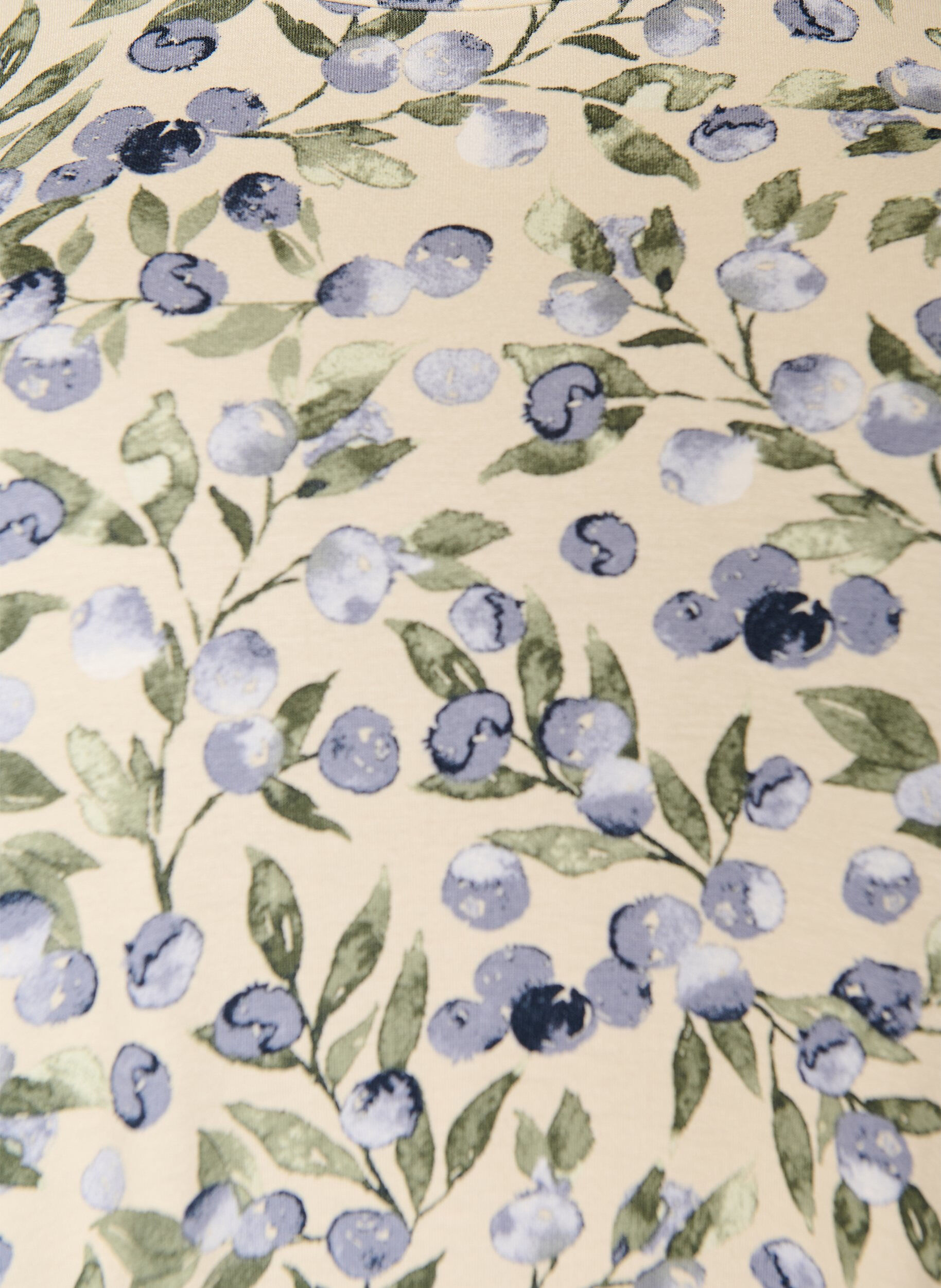 ZizziT-Shirt mit floralem Print, Vanille, Packshot image number 2