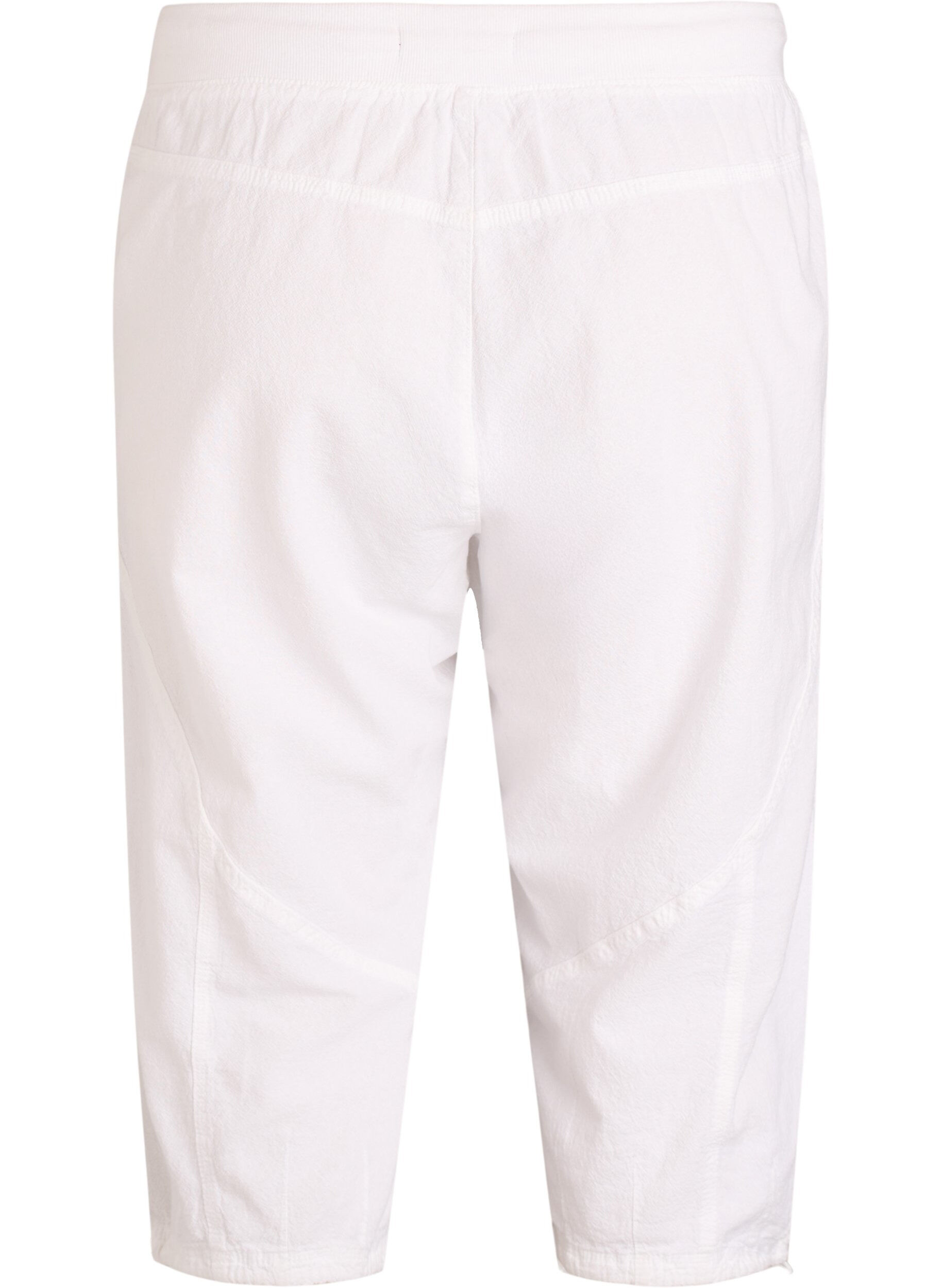ZizziCapri-Hose aus Baumwolle, Wei&szlig;, Packshot image number 1