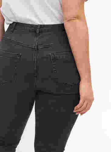 Hochtaillierte Super Slim Amy Jeans, Grey Denim, Model image number 2
