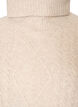 Strickweste mit Rollkragen und Zopfmuster, Beige, Packshot image number 2