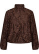 Bomberjacke mit gebl&uuml;mtem Jacquard, Braun, Packshot image number 0