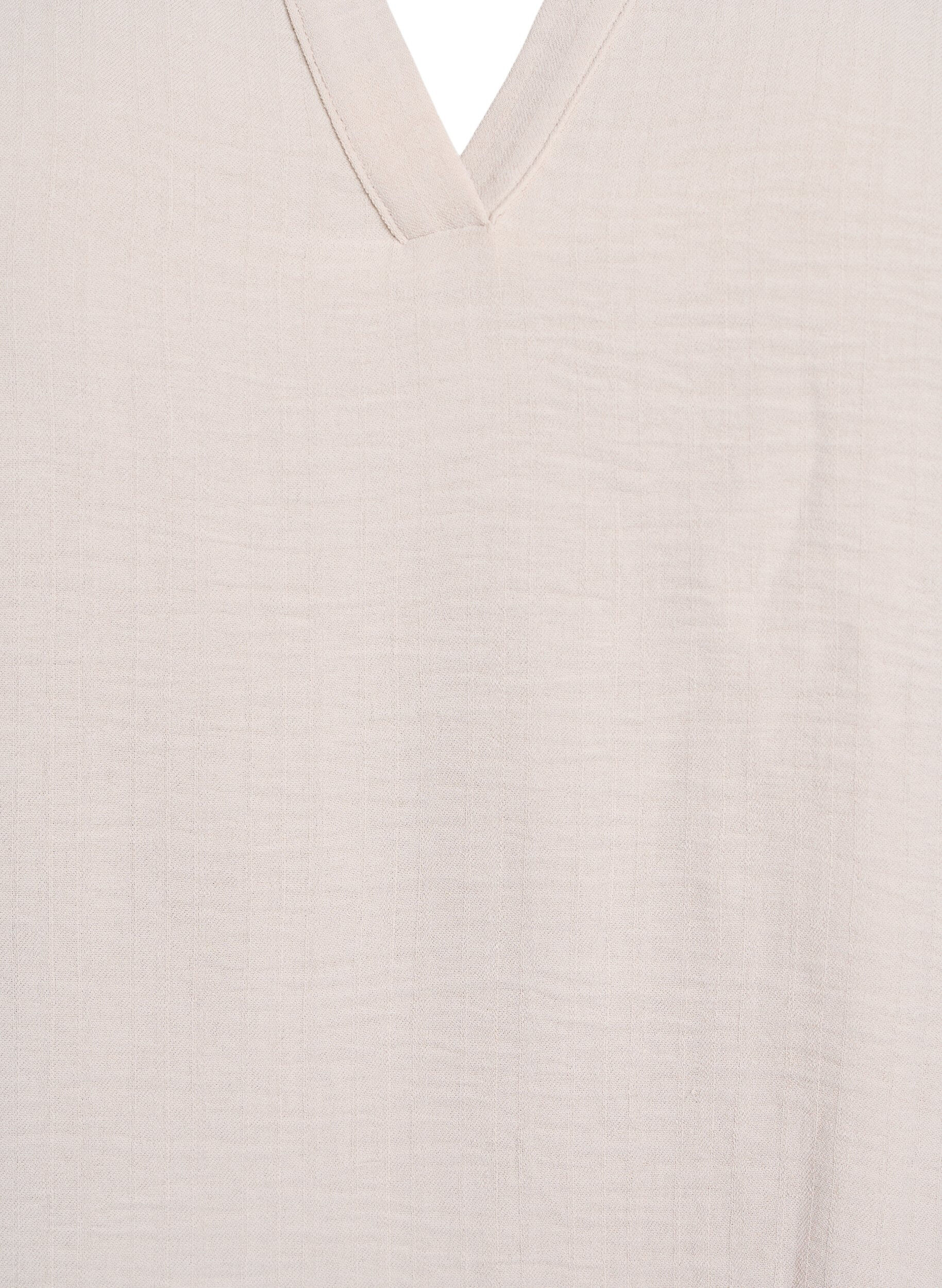 ZizziLockere Bluse mit kurzen &Auml;rmeln, Beige, Packshot image number 2