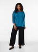 Bluse aus Jersey mit 3/4-&Auml;rmeln, Blau, Model image number 1