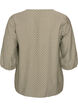 Gemusterte Bluse aus Viskose mit 3/4-&Auml;rmeln, Gr&uuml;n, Packshot image number 1