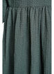 Kurzes Kleid aus strukturiertem Stoff mit 3/4-&Auml;rmeln, Gr&uuml;n, Packshot image number 3