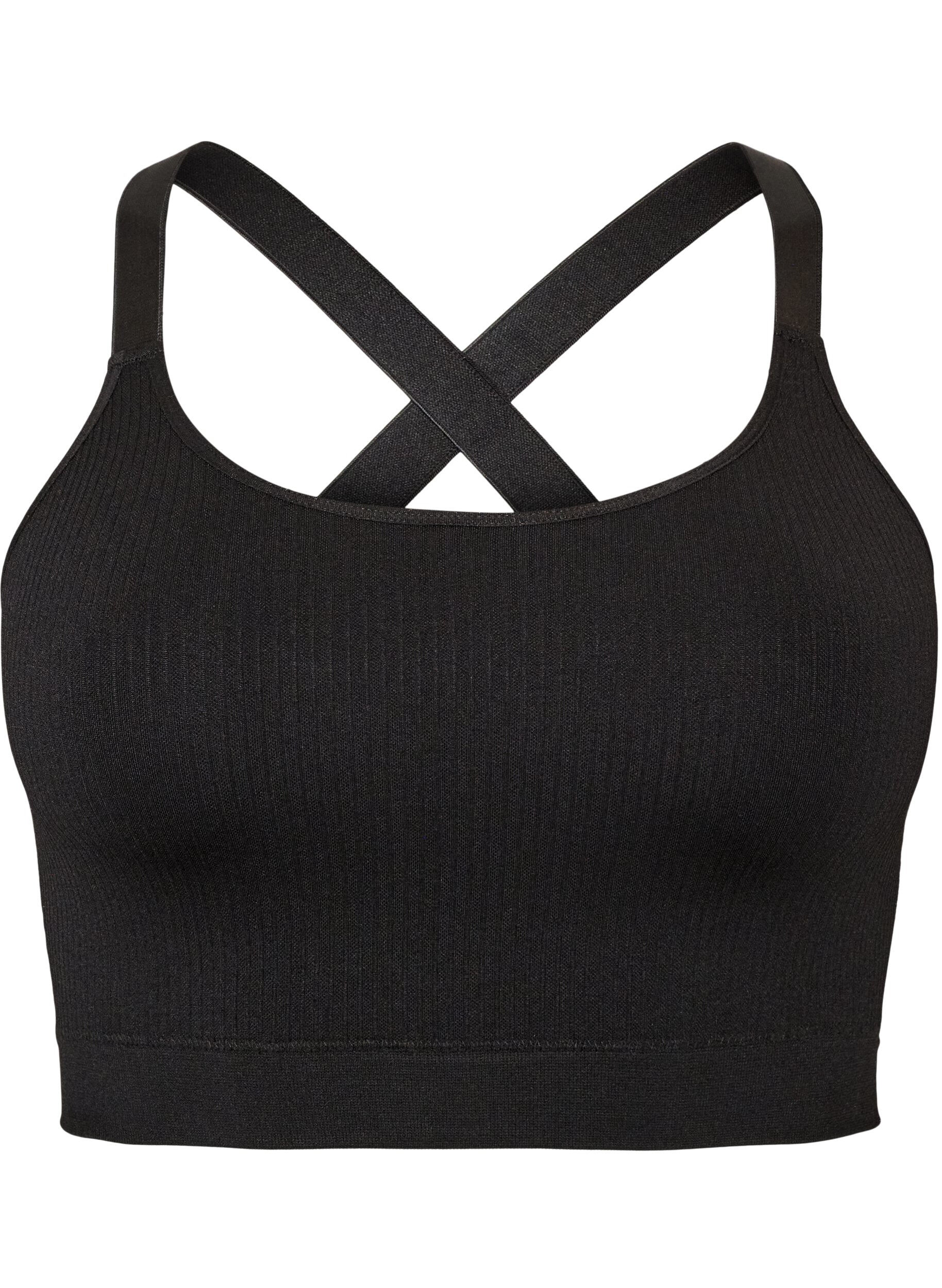 Nahtloser gerippter Sport-BH