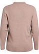 Pullover aus Rippstrick mit Polokragen und Reißverschluss, Beige, Packshot image number 1