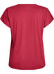 Einfarbiges Trainings-T-Shirt, Rot, Packshot image number 1