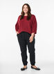 Ripppullover mit 3/4-&Auml;rmeln, Rot, Model image number 1