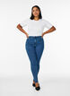 Amy Super Slim Fit Jeans mit hoher Taille, Blau, Model image number 0