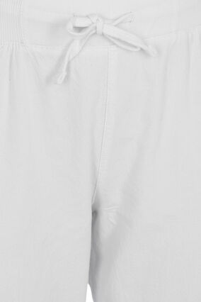 Lockere Caprihose aus Baumwolle, Bright White, Packshot image number 2