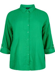 Hemd mit Kragen aus Baumwoll-Musselin, Jolly Green, Packshot