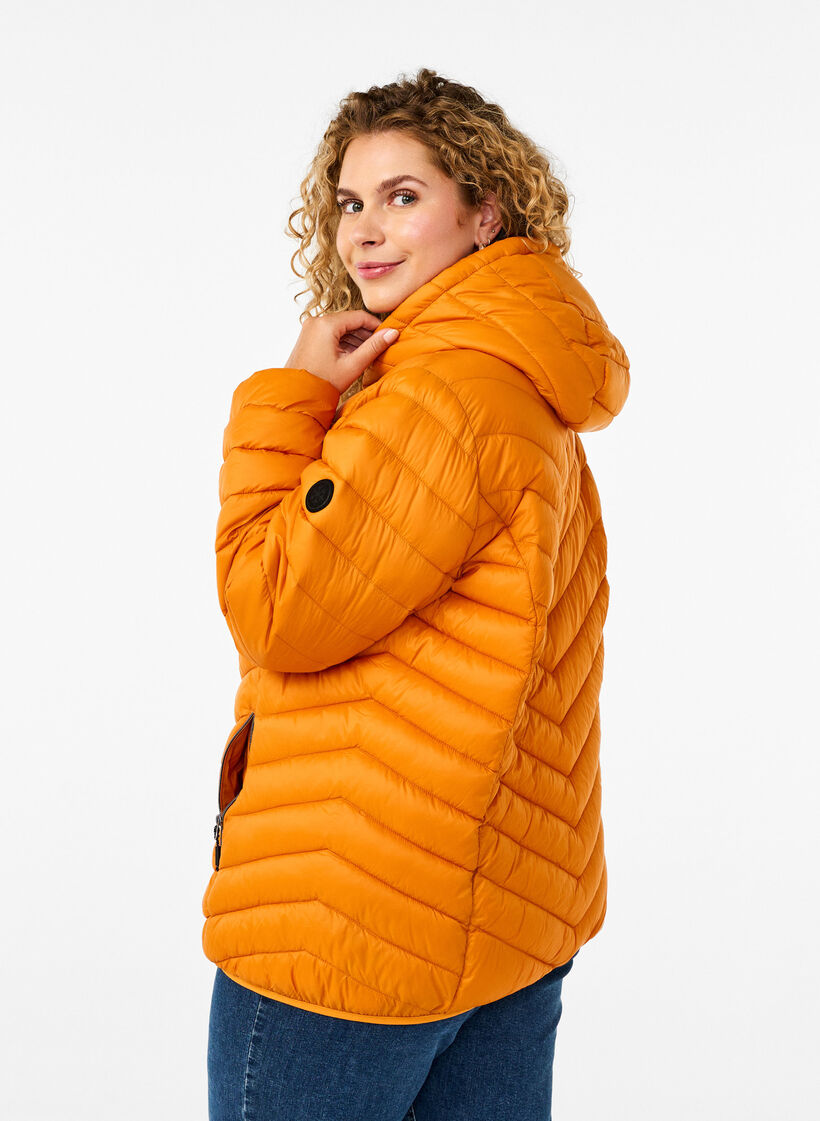 Leichte Jacke mit Kapuze, Orange, Model image number 2