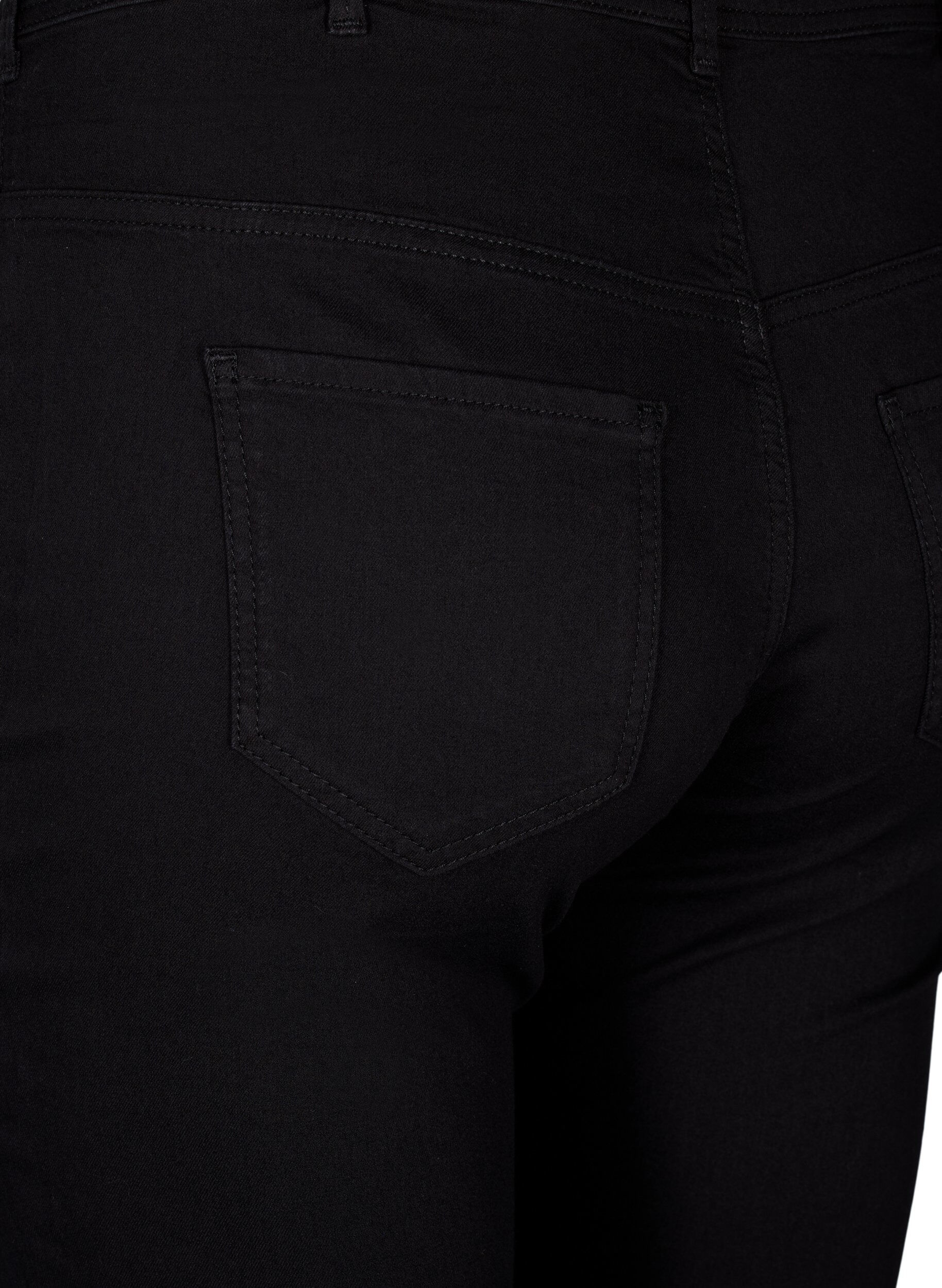 ZizziSuper Slim Amy Jeans mit hoher Taille, Schwarz, Packshot image number 3