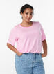 Gestreiftes T-Shirt aus TENCEL&trade; Lyocell, Pink, Model image number 0