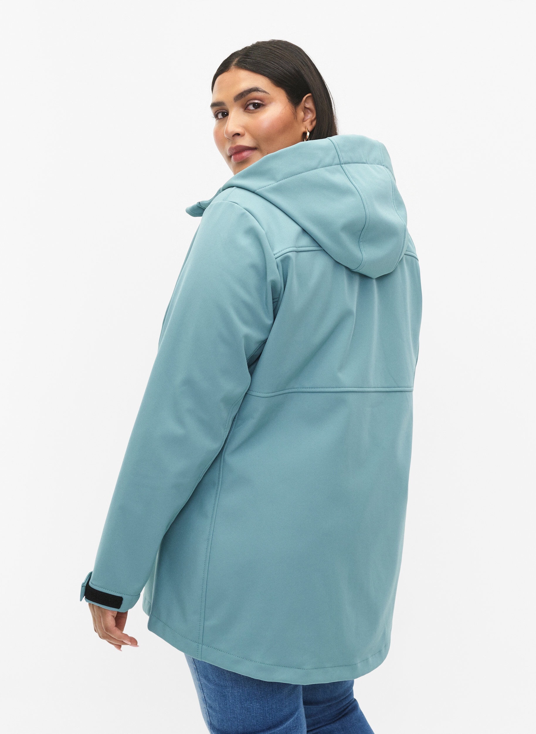 ZizziKurze Softshell-Jacke mit Taschen, Arctic, Model image number 1