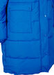 Lange Pufferjacke mit Taschen und Kapuze, Blau, Packshot image number 3