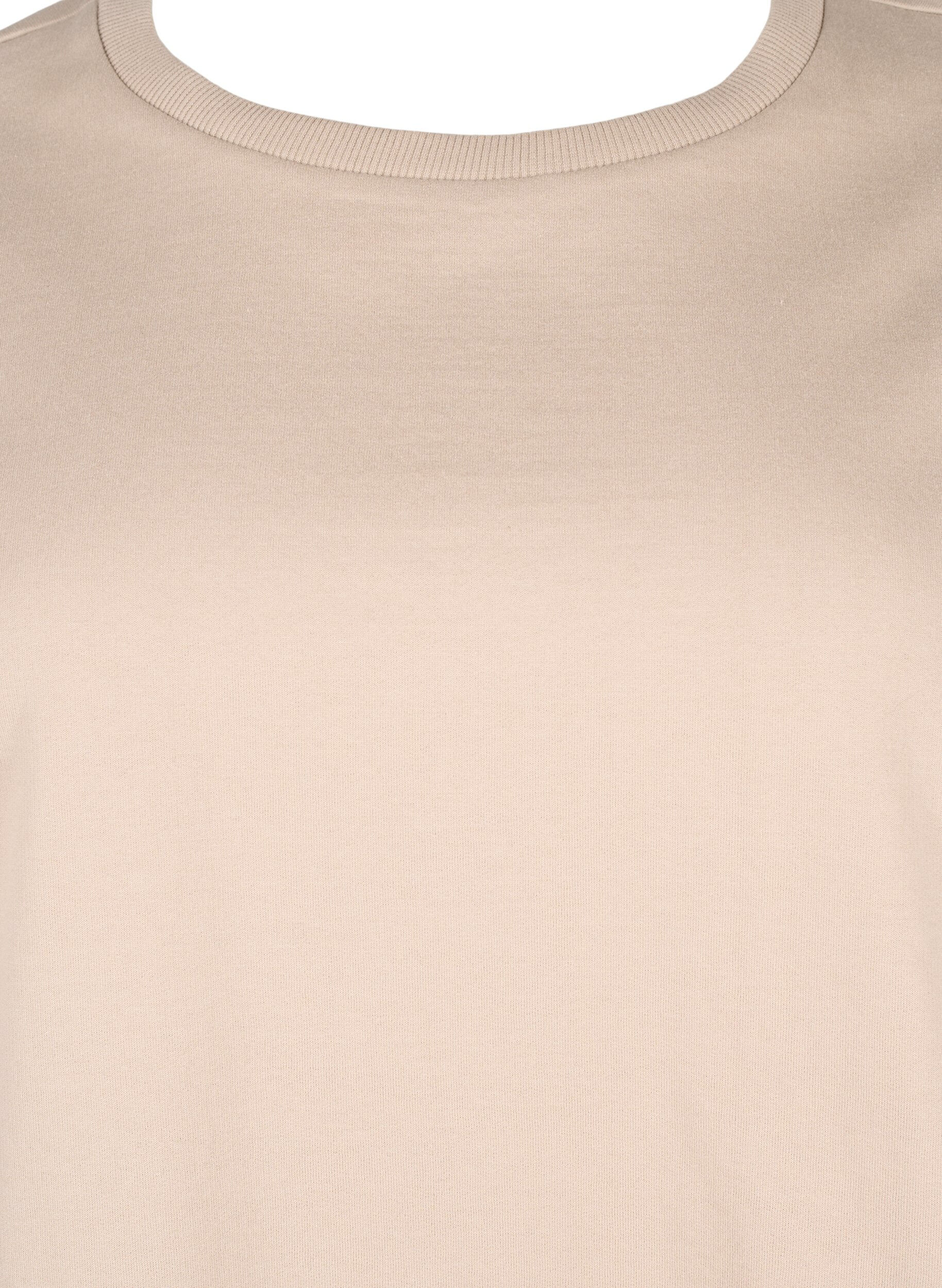 ZizziSweatshirt mit Rundhalsausschnitt, Simply Taupe, Packshot image number 2