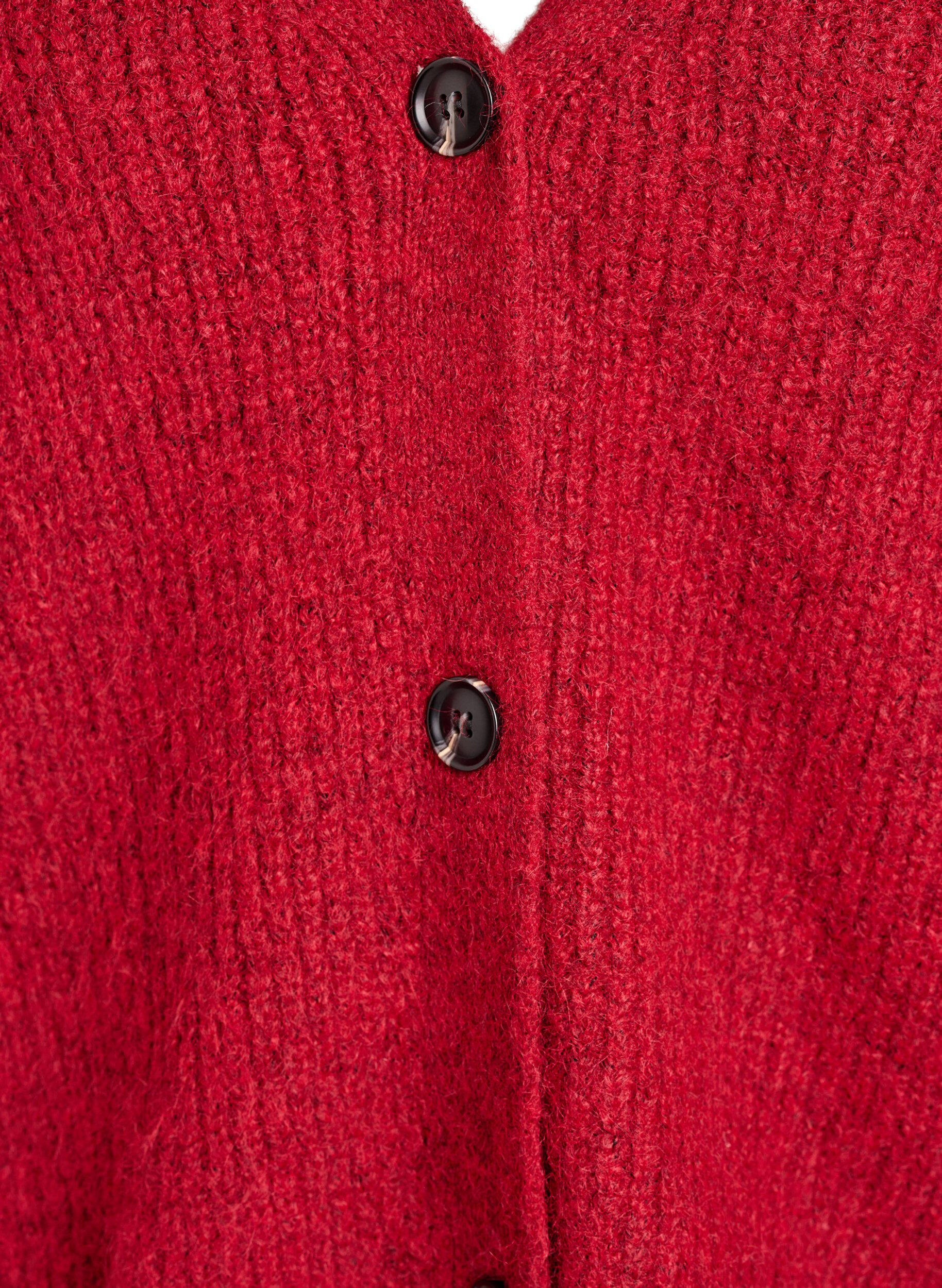 ZizziStrickjacke mit V-Ausschnitt, Rot, Packshot image number 2
