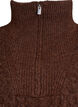 Pullover mit hohem Kragen und Struktur, Braun, Packshot image number 2