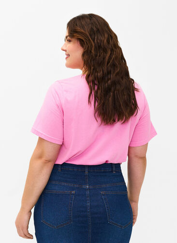 FLASH - T-Shirt mit Motiv, Begonia Pink Always, Model image number 1