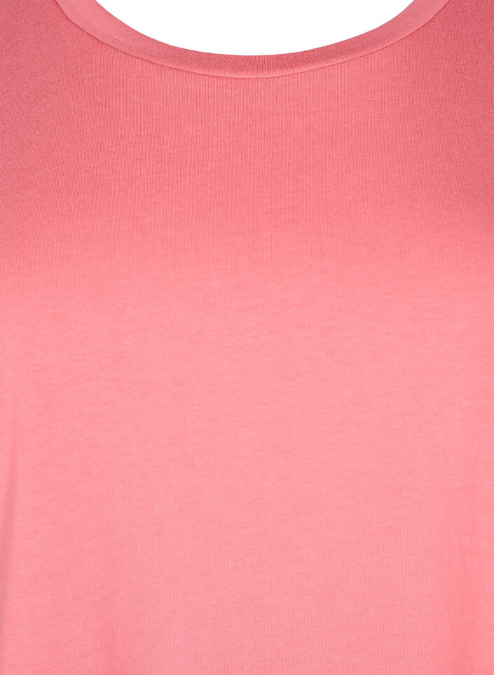 Kurzärmeliges T-Shirt aus einer Baumwollmischung, Rot, Packshot image number 2