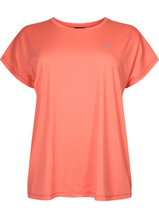 Kurzärmeliges Trainings-T-Shirt, Living Coral, Packshot image number 0