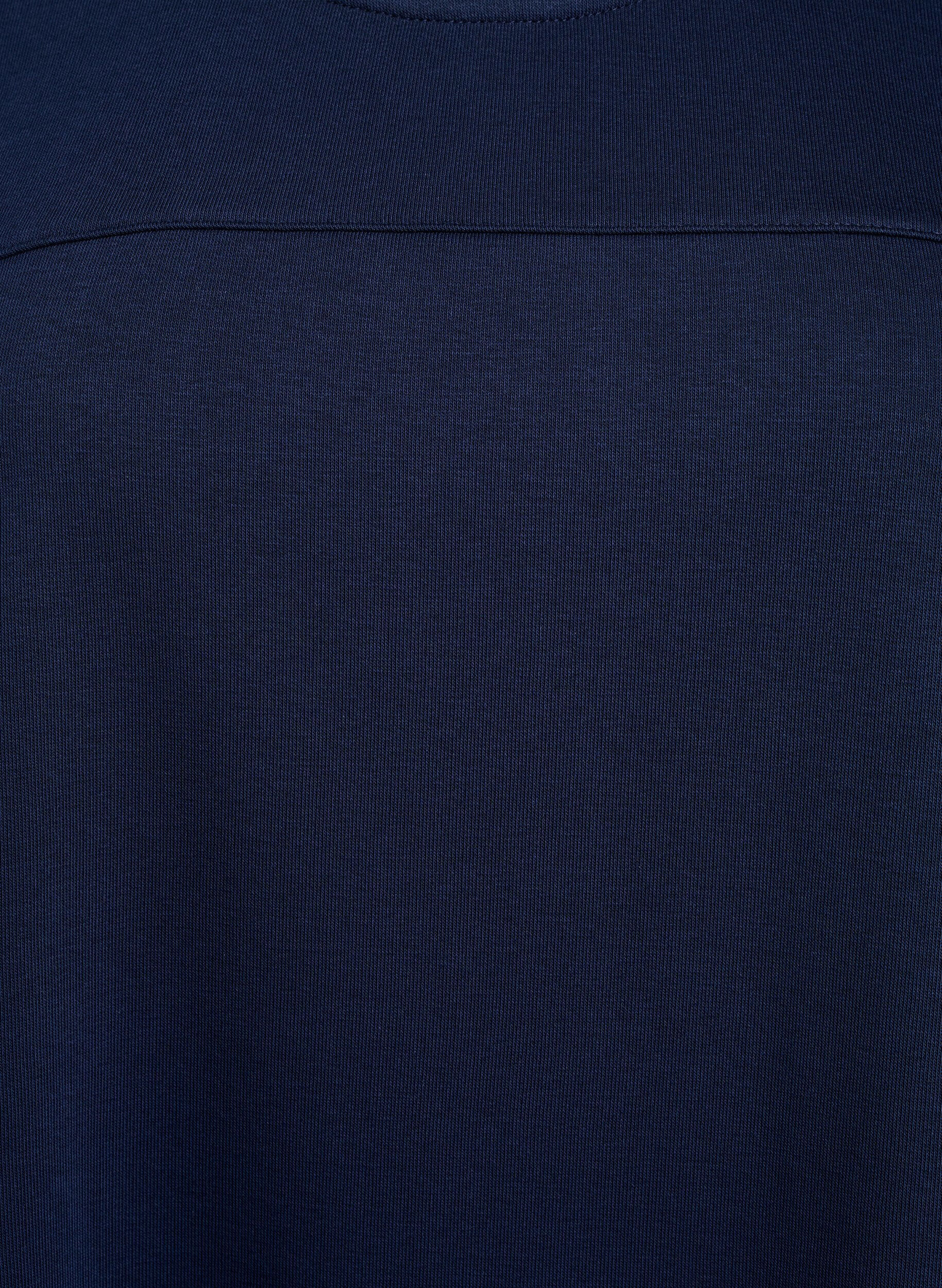 ZizziJerseykleid mit kurzen &Auml;rmeln und Taschen, Blau, Packshot image number 2