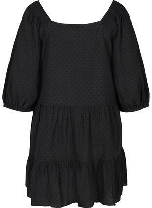 Kleid mit 3/4-Ärmeln und A-Linie, Black, Packshot image number 1