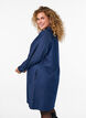 Jeanskleid mit V-Ausschnitt und Kragen, Blau, Model image number 2