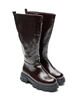Langschaftstiefel mit leichter Knitteroptik, Braun, Packshot image number 1