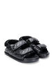 Wide Fit Sandalen aus Leder, Schwarz, Packshot image number 1