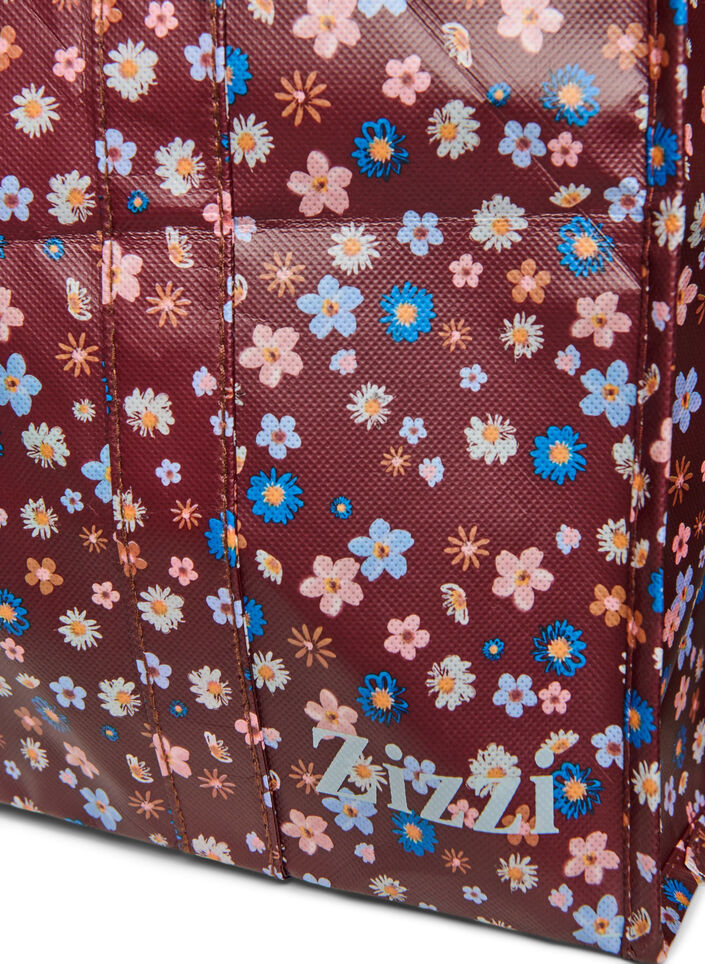 Einkaufstasche mit Rei&szlig;verschluss, Braun, Packshot image number 2