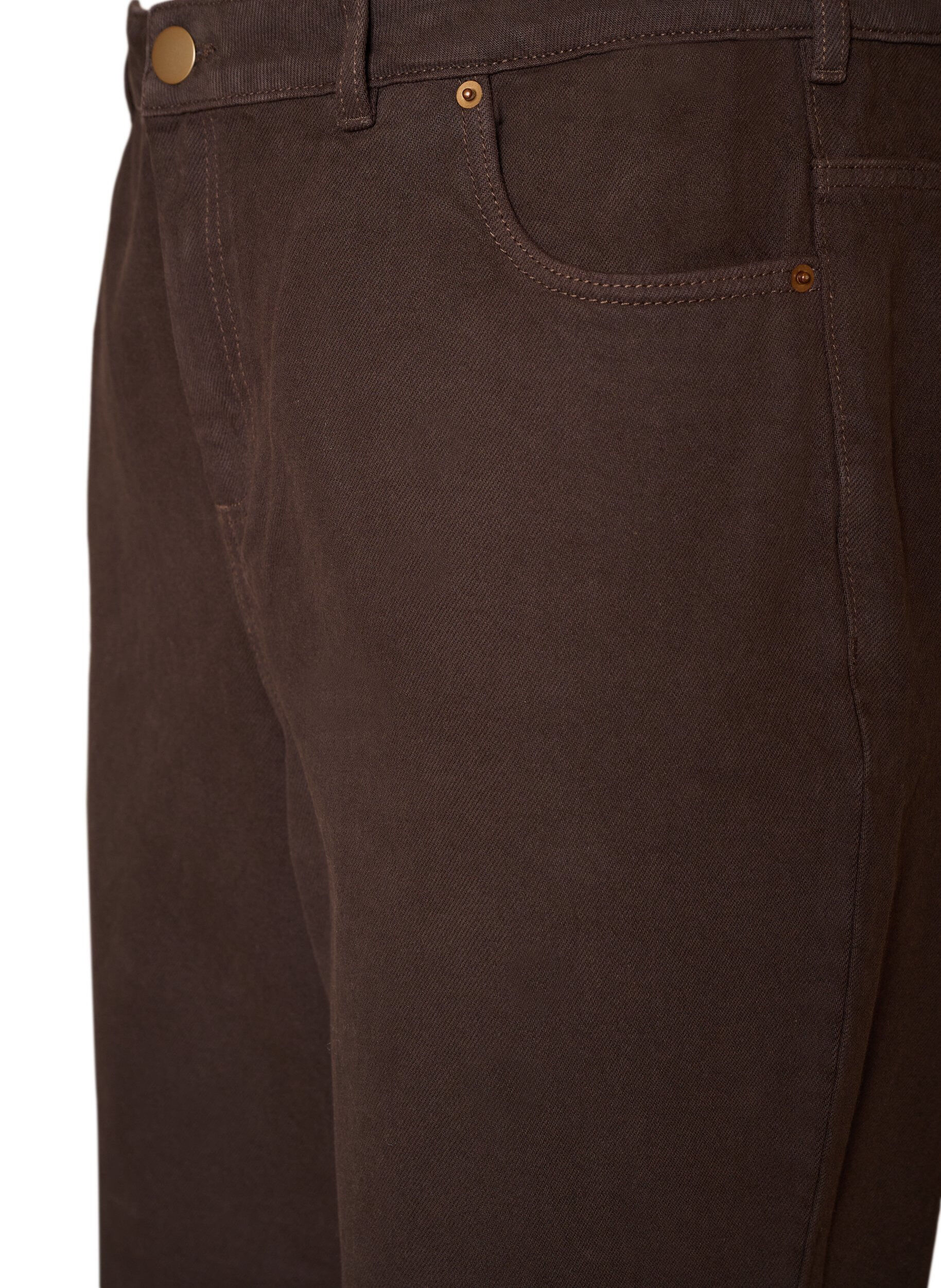 ZizziFarbige Jeans Kiana mit gerader Passform, Braun, Packshot image number 2