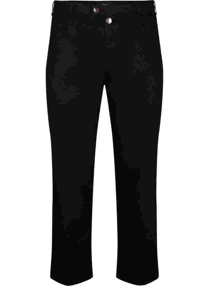 Regular Fit Gemma Jeans mit hoher Taille, Black, Packshot image number 0