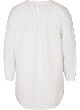 Tunika aus Baumwolle, Bright White, Packshot image number 1