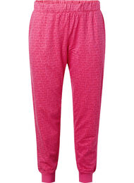Jogginghose mit Print und Taschen, Hot Pink AOP, Packshot