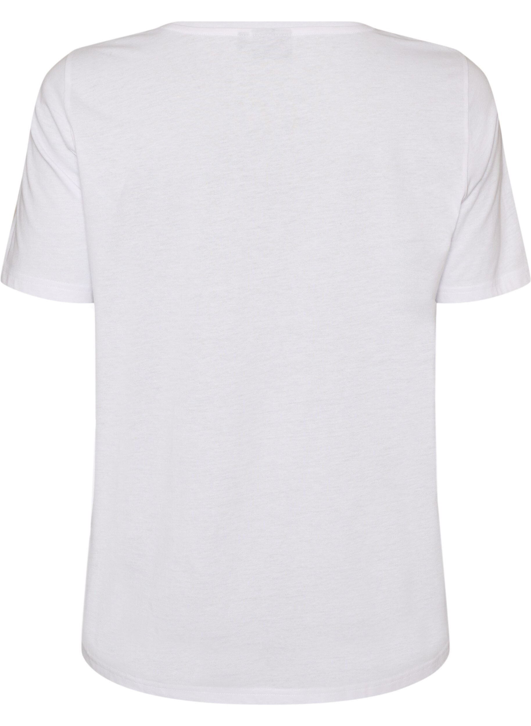 ZizziT-Shirt mit Print, Wei&szlig;, Packshot image number 1