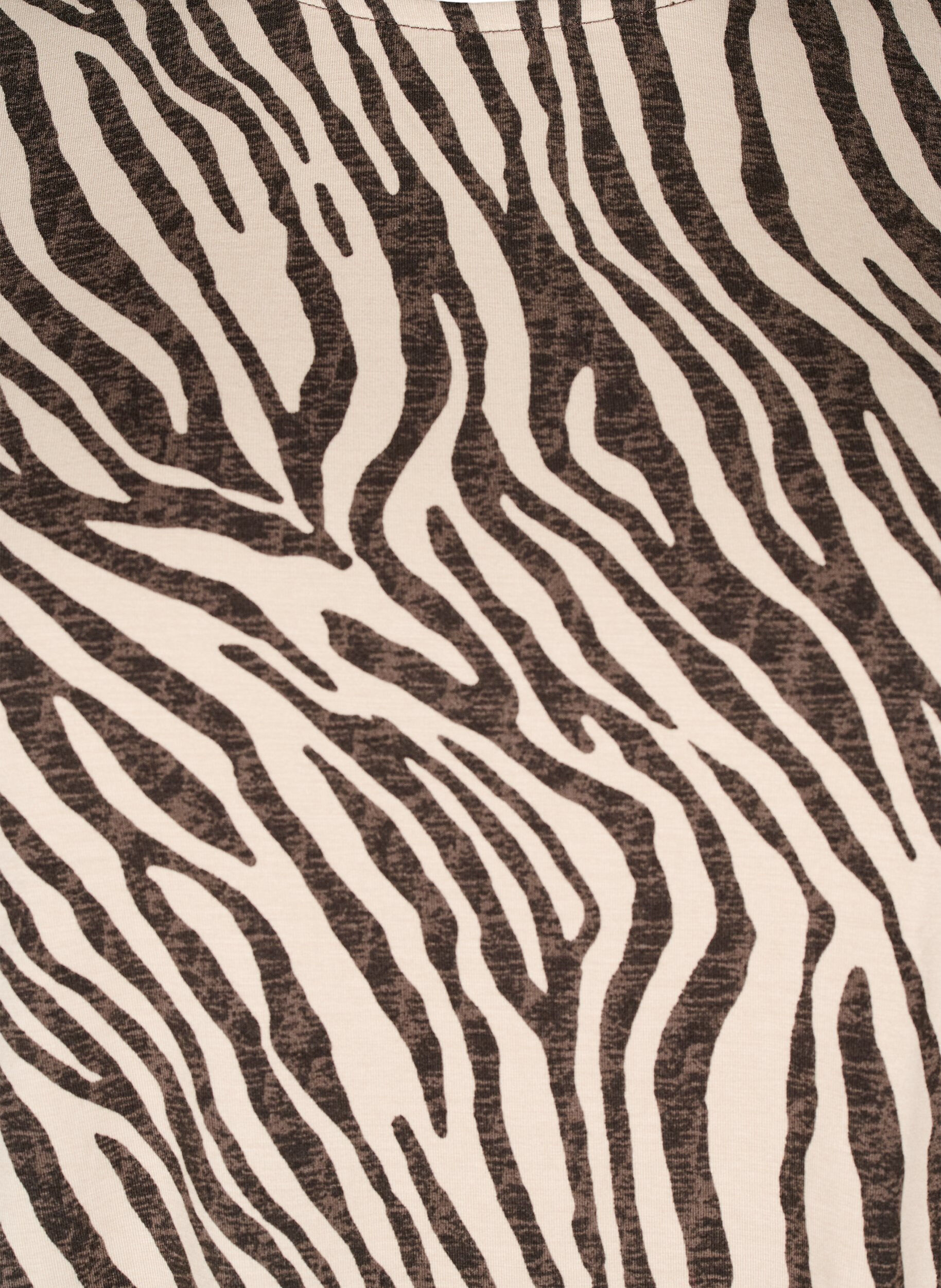 ZizziLang&auml;rmlige Bluse mit Zebraprint, Braun, Packshot image number 2