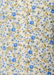 Kurz&auml;rmelige Bluse aus Baumwolle mit V-Ausschnitt, Blau, Packshot image number 2