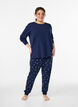 Lang&auml;rmliges Pyjamaoberteil aus weichem Baumwolljersey, Blau, Model image number 1