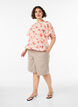 Bluse mit Ballonform und Fl&uuml;gel&auml;rmeln, Orange, Model image number 0