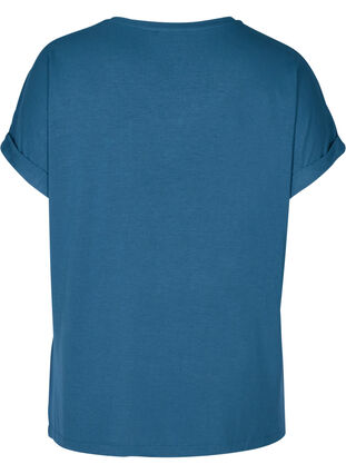 T-Shirt mit Rundhals, Majolica Blue, Packshot image number 1