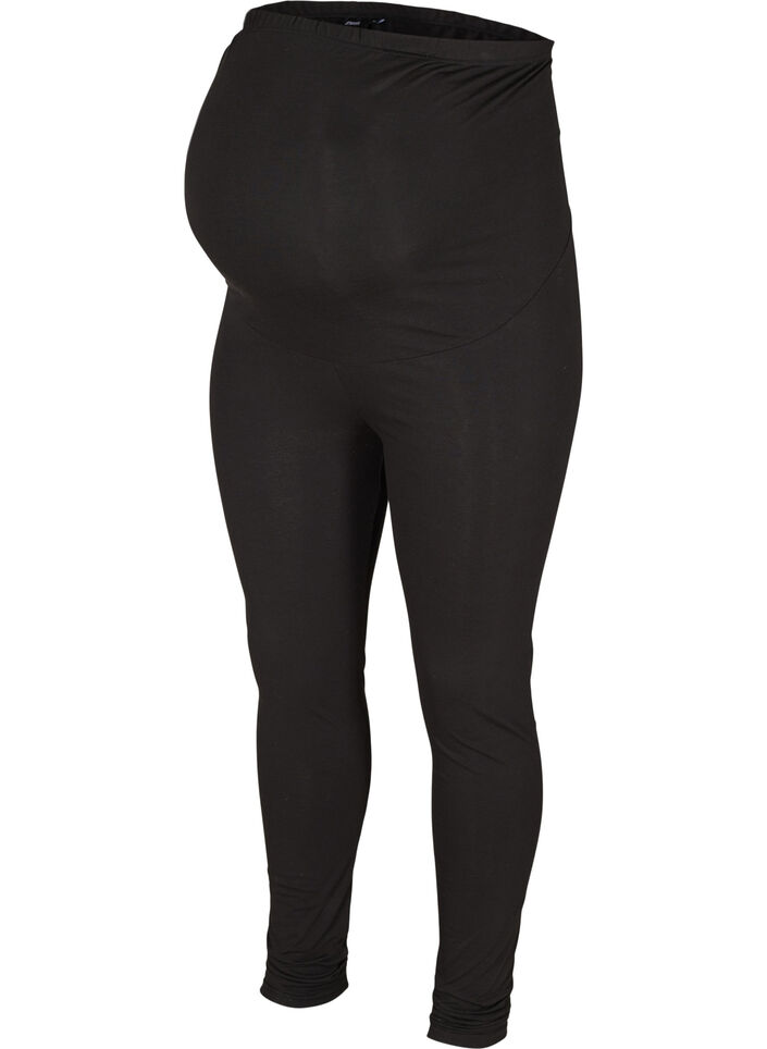 Umstandsleggings aus Baumwolle, Black, Packshot image number 0