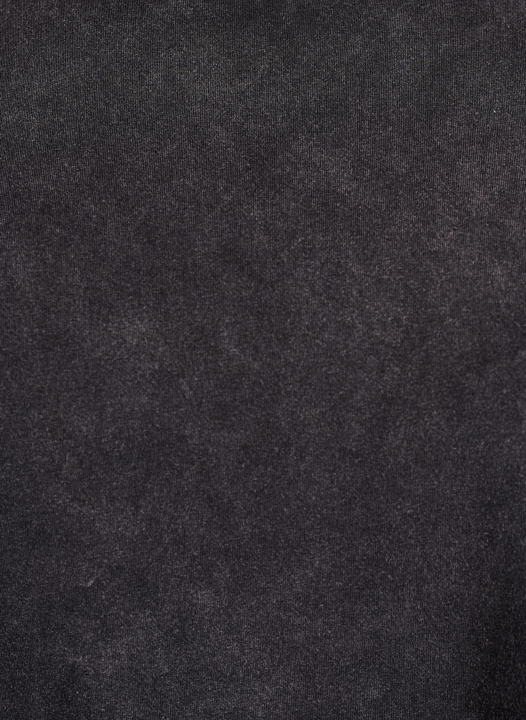 ZizziSportliches T-Shirt aus Baumwolle mit Washed-Effekt, Schwarz, Packshot image number 2